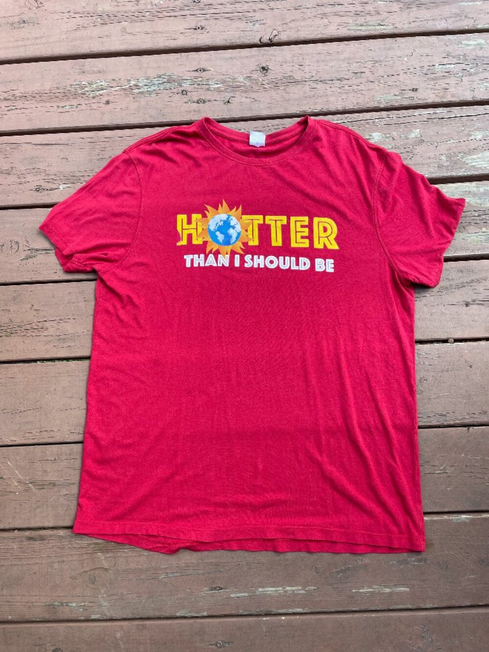 Hotter Than I Should Be - WWF Climate Change Tee - Size L